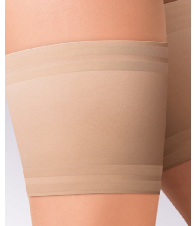 GABRIELLA Satin anti-schuur kousenband zwart