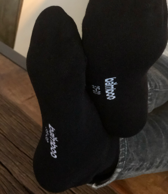 APOLLO 3x Bamboo zwarte bamboesokken