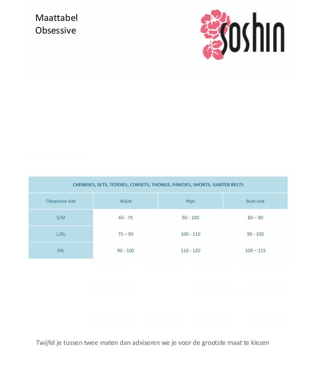 OBSESSIVE Blush jarretelkousen met kanten boorden