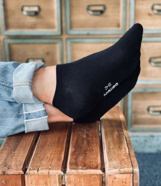 APOLLO 3 stuks Bamboo sneakersokken zwart