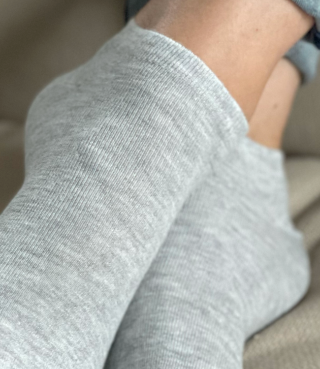 APOLLO 3x Bamboo grijze sneakersokken