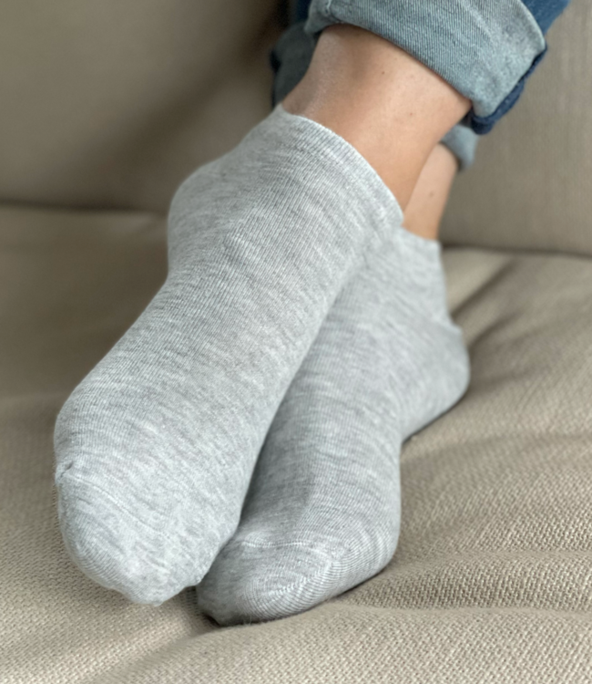 3x Bamboo witte sneakersokken - Foto 4 Soshin
