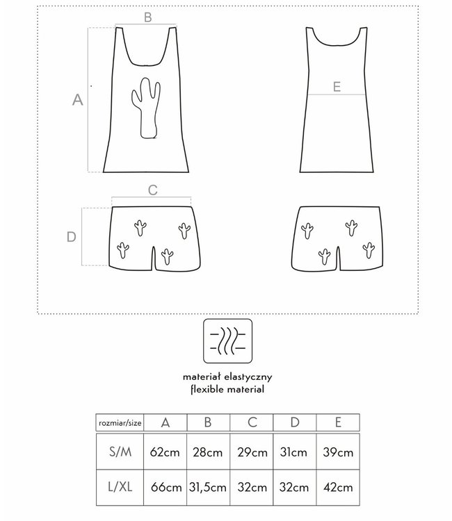 LIVIA CORSETTI Cactus roze, katoenen pyjama setje