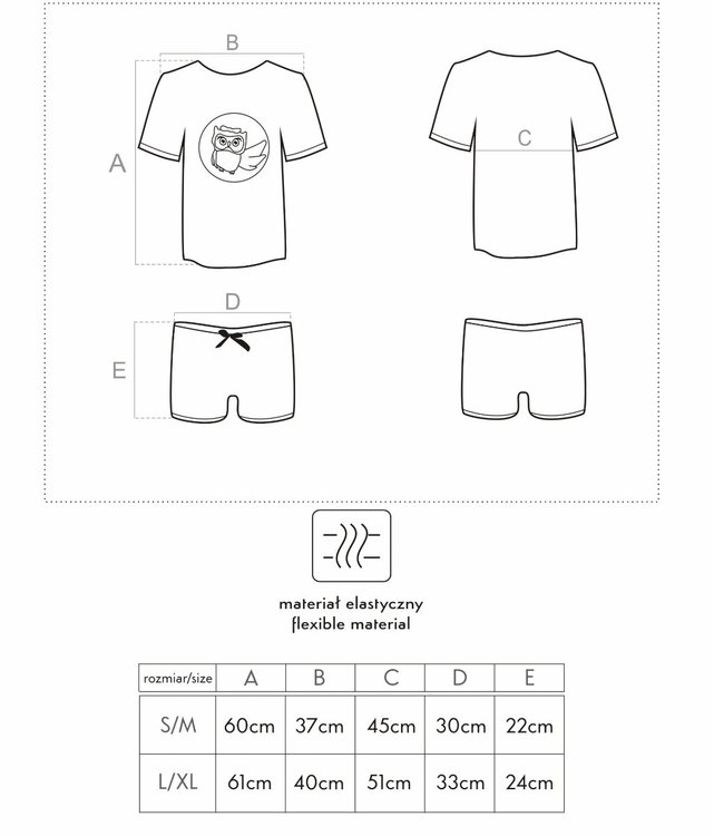 LIVIA Baby Uil katoenen pyjama setje