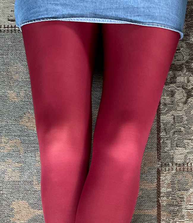 FIORE Roza 60 denier, wijnrode panty