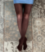 Roza 60 denier, wijnrode panty - Foto 5 Soshin