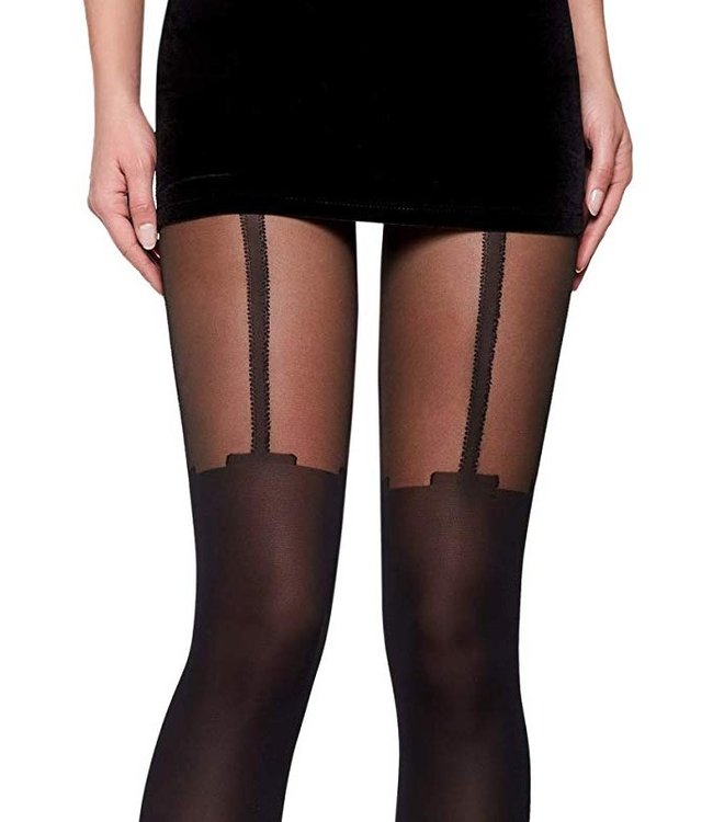 FIORE Milla 40 panty met kousenmotief