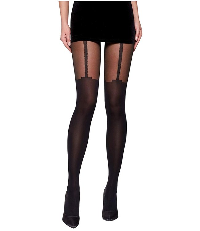 FIORE Milla 40 panty met kousenmotief