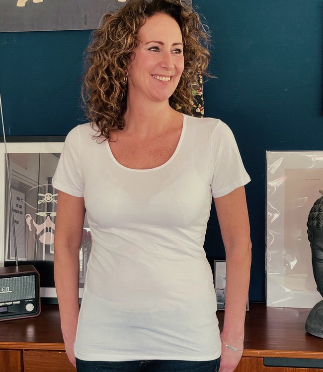 APOLLO 2x Bamboo t-shirt V-hals Wit