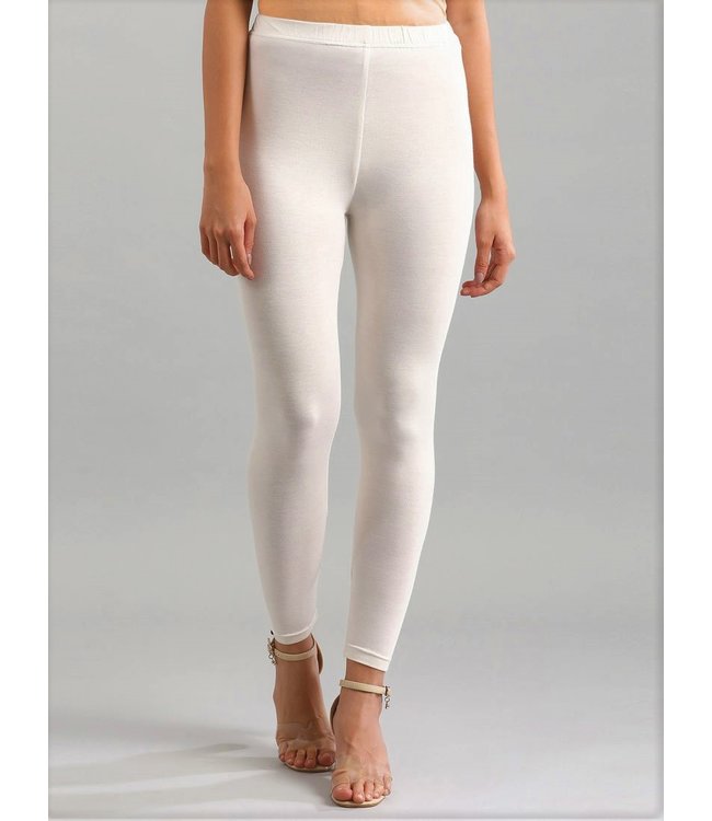 MARIANNE Mon Cheri katoenen enkellegging Off White