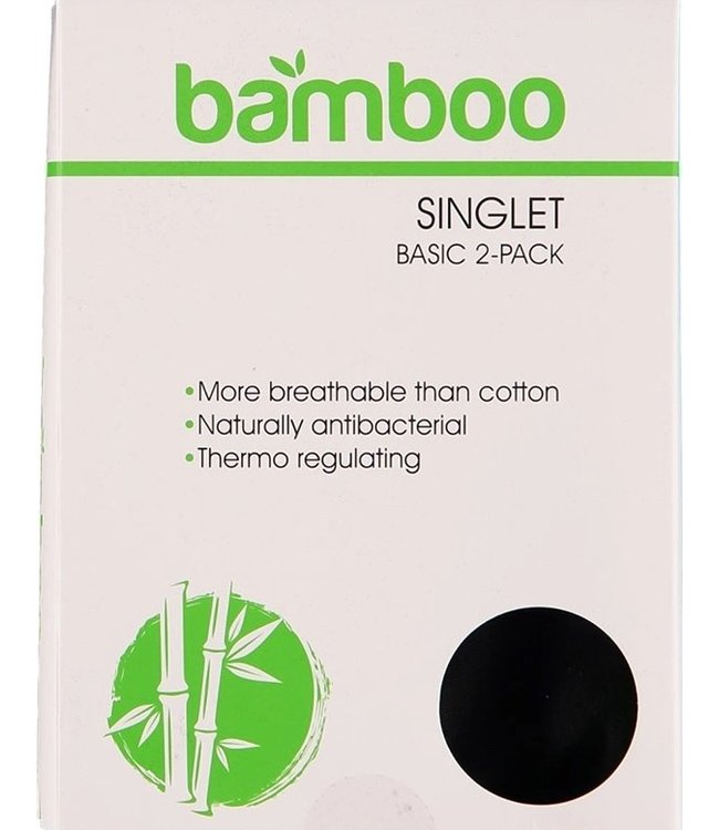2x Bamboo witte dames singlet - Foto 2 Soshin