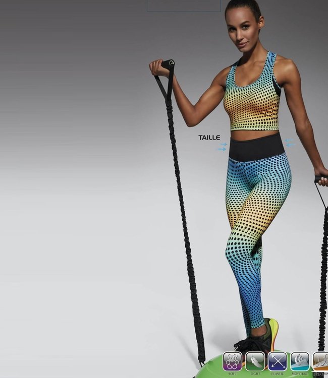 BAS BLEU Wave gekleurde sportlegging