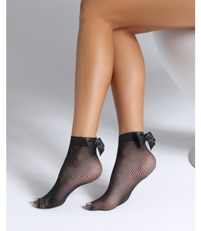 BAS BLEU Ditta zwarte visnet pantykousjes