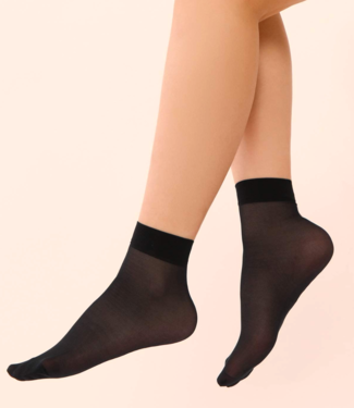 GIULIA 2 paar Easy 40 zwarte pantykousjes