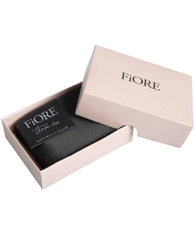 FIORE Tease me zwarte, satijnen sjaal