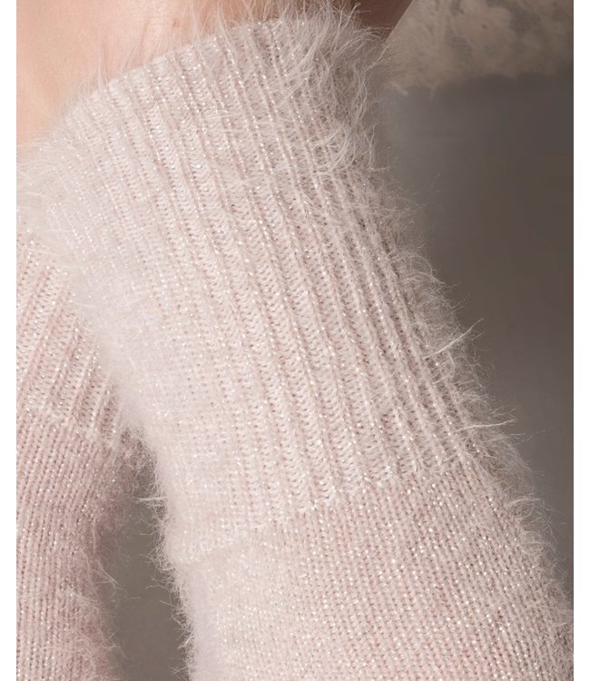 MARCMARCS Alexia zacht groen sokje met lurex