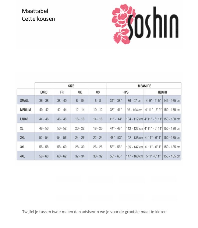 CETTE Helsinki 60 denier dikke stay ups