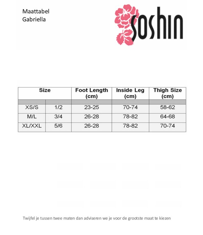 Unique 15 donkergrijze stay ups - Foto 3 Soshin