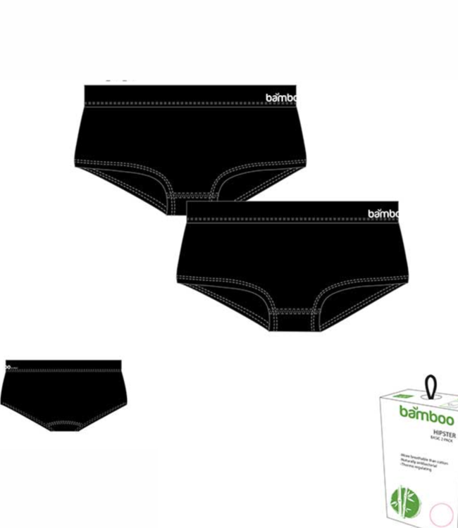 APOLLO 2x Bamboo Ladies grijze hipster