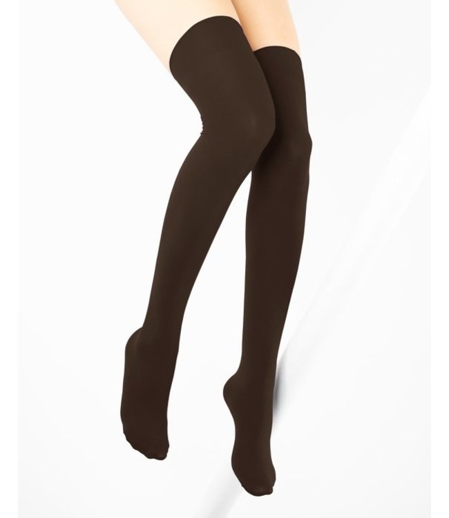 BONNIE DOON Jill zwarte overknee sokken