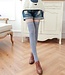 Jill lichtgrijs katoenen overknees - Foto 1 Soshin