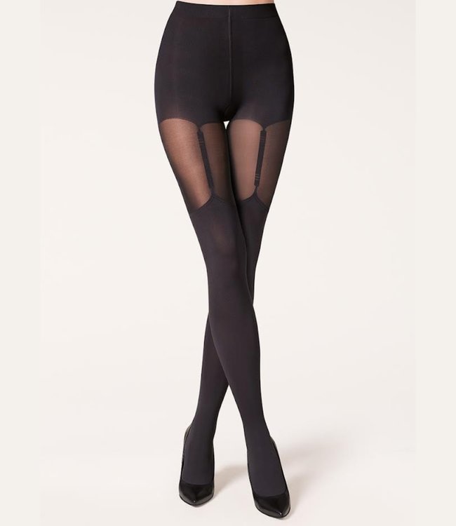 Valery 80 zwarte suspender panty - Foto 8 Soshin