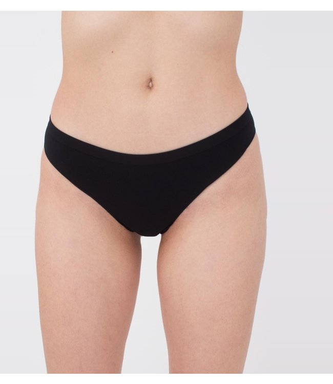 GIULIA Invisible zwarte, ultrazachte string
