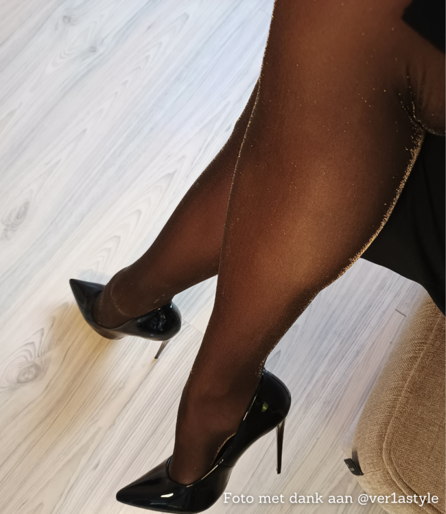 MARCMARCS Gold Glitter panty met glitters goud