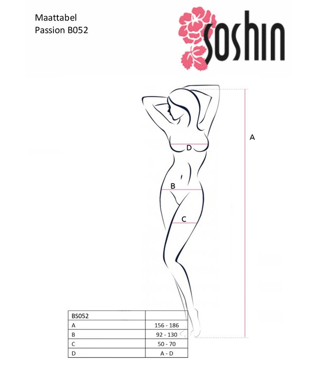 PASSION Delia visnet catsuit open kruis