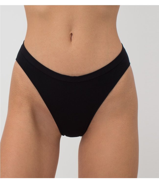 GIULIA Hi-Leg Brief zwarte, hoge slip