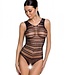 Nikki zwarte body met open kruisje - Foto 2 Soshin