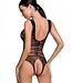 Nikki zwarte body met open kruisje - Foto 4 Soshin