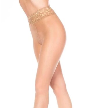 GIULIA Impresso 20 panty met plakrand huid
