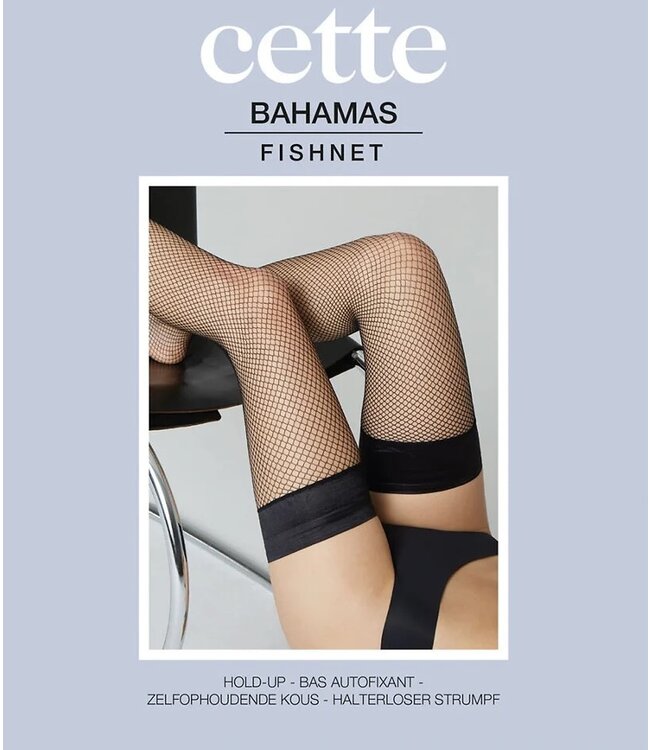 CETTE Bahamas zwarte visnetkousen