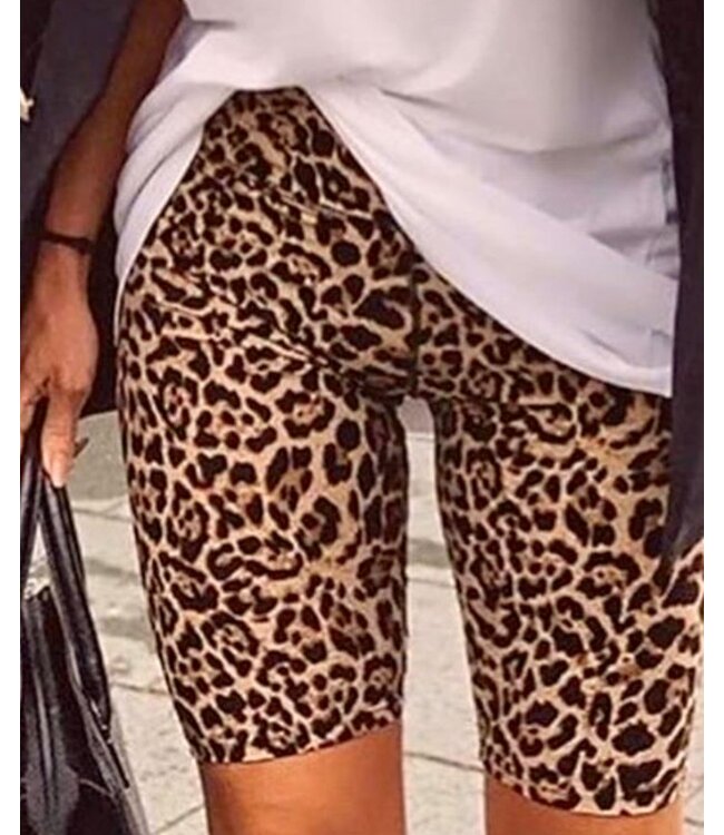 SARLINI Rebel korte legging met zebraprint