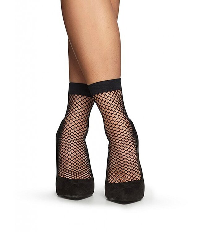 MARIANNE Kiki zwarte visnetsokjes