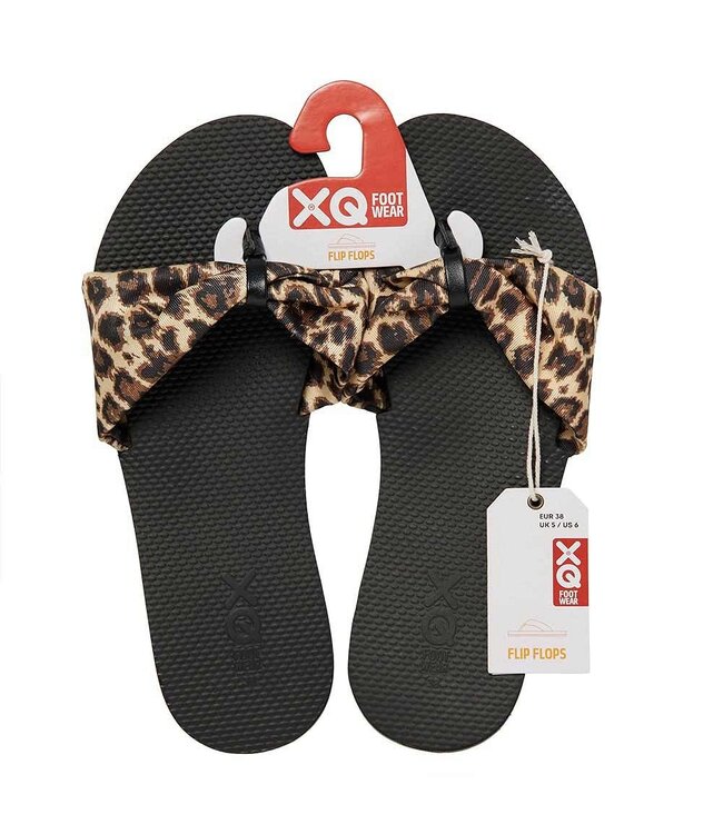XQ Leopard sandalen met dierenprint