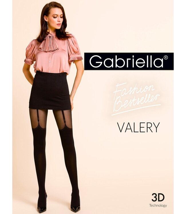 Valery 80 zwarte suspender panty - Foto 2 Soshin