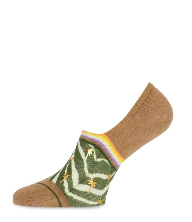 XPOOOS Marty bruine sneakersokken