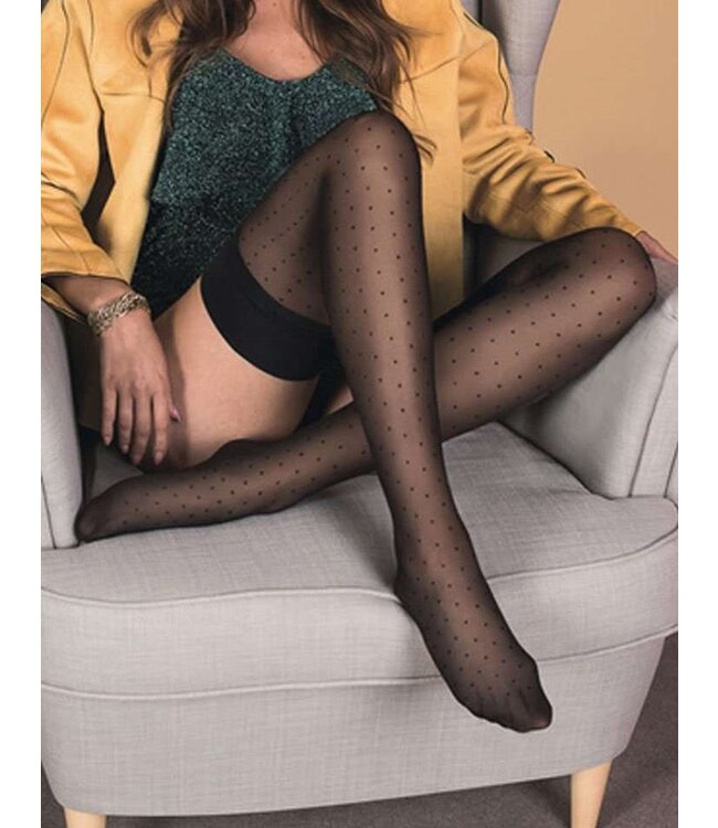 GABRIELLA Puntina Dots 20 stay ups met stipjes