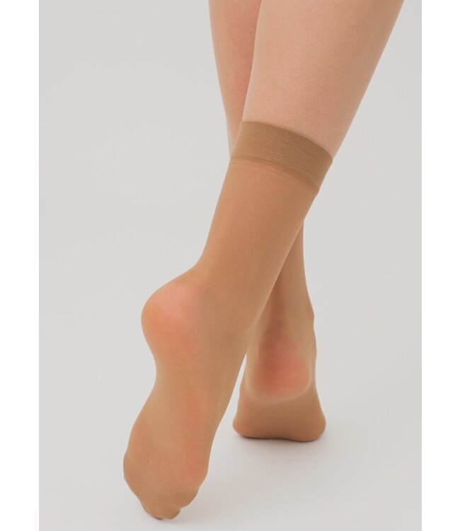 GIULIA 2x Easy 15 huidkleurige pantysokjes