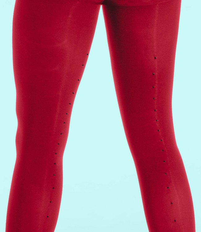 AMOUR Red Diamond open kruispanty rood