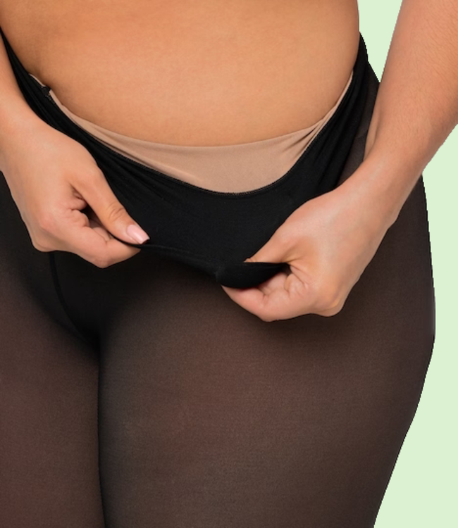 MARIANNE The Magic zwarte panty huidskleur voering