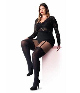 PRETTY POLLY Curves Suspender 60 grote maat panty