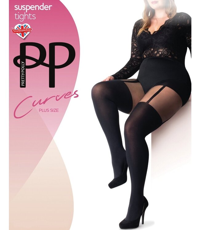 PRETTY POLLY Curves Suspender 60 plussize panty