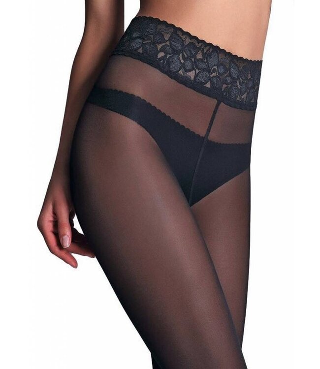 GIULIA Impresso 40 panty met plakrand