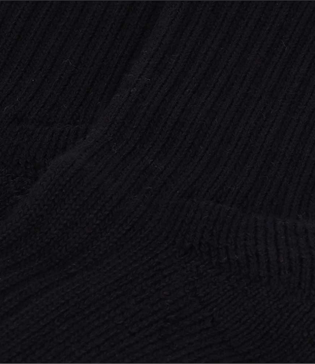 APOLLO Heavy Terry wollen ribsokken zwart