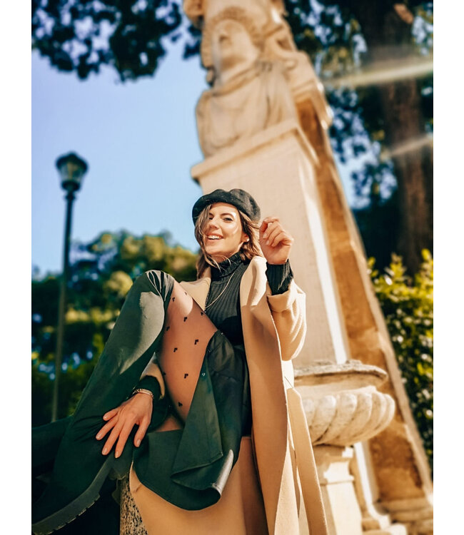 GABRIELLA Emily 20 zwarte panty met hartjes