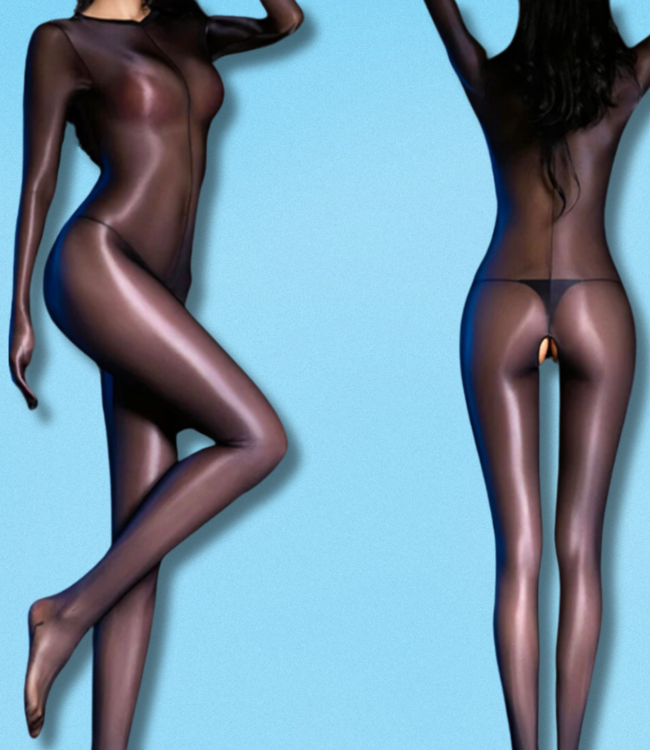 SOSHIN Touch Me zwarte catsuit zonder kruisje