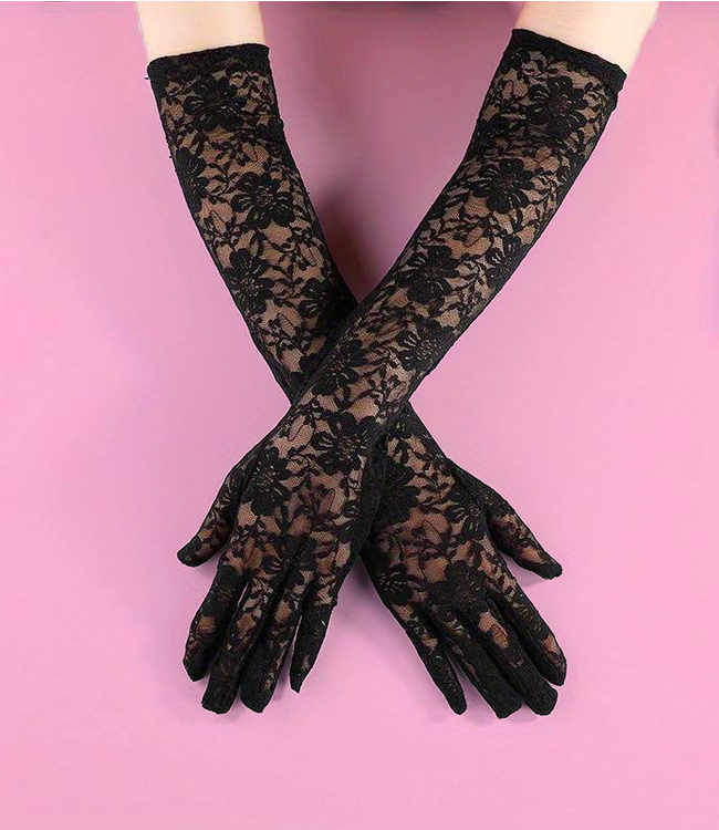 SOSHIN Sorbonne lange, kanten handschoenen